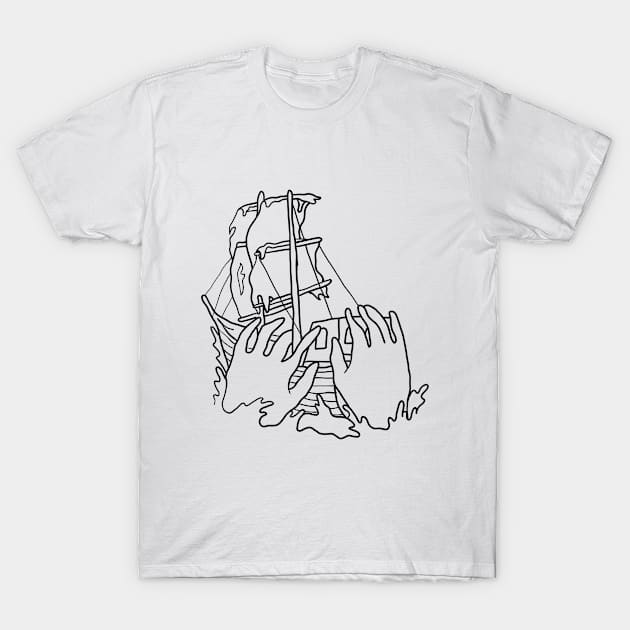 Kraken hands T-Shirt by pirsicivan